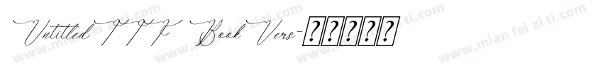 UntitledTTF BookVers字体转换